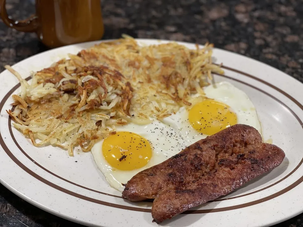Egg Hasbrowns and Toast