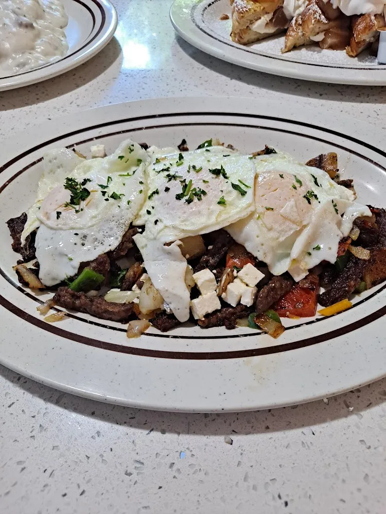 Two Large Eggs Any Style with Chopped Steak